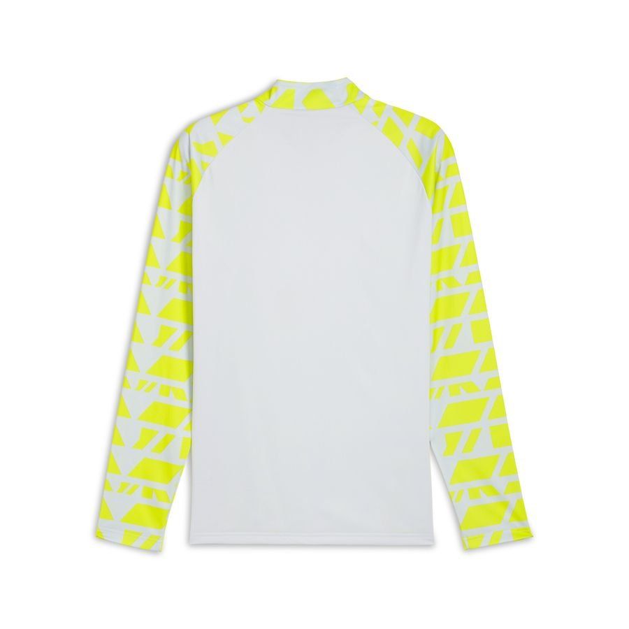 Dortmund Training Shirt Pre Match 1/4 Zip - Silver Metallic/Yellow Alert - Men's-SoccerKits Hub | Buy Soccer Jerseys Online